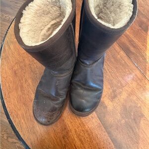 UGG Brown Winter Boots real leather